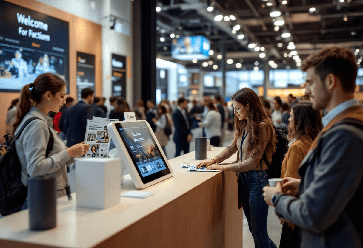 Comptoir d’accueil interactif evenement